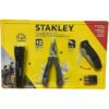 Stanley 12 in 1 Multi Tool Folding Pocket Knife 150 Lumens LED Light Set STHT 81502, Black